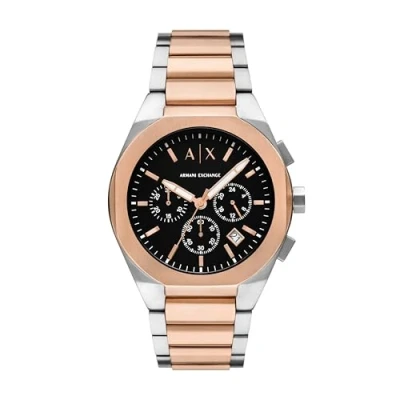 Image of Armani Exchange Men&#039;s Analog Quartz Watch with Stainless Steel Strap AX4181