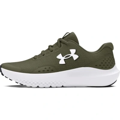 Image of Under Armour Kids Surge 4 Running Shoes Juniors Khaki/White 5 (38)