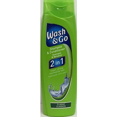 Image of THREE PACKS of Wash &amp; Go 2in1 Shampoo Conditioner Classic 200ml