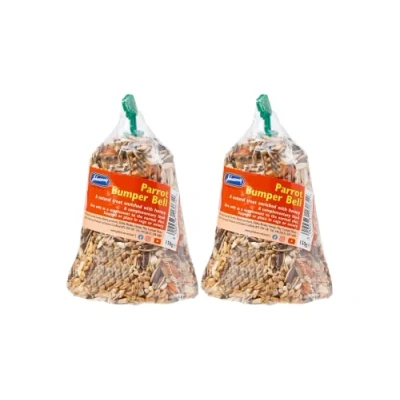 Image of 2 x Johnsons Vet Parrot Bumper Bell Treat 150 g The Ultimate Budgie