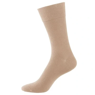 Image of Nur Der Men&#039;s Herren &quot;Cotton maxx Komfort Socke&quot;, 495569 Calf Socks, Beige (leinen), 7
