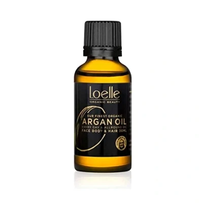 Image of Loelle 100% Pure, Cold Pressed Argan Oil Organic for Hair, Face and Hands Vegan Moisturising Body Oils Rich in Vitamin E Hand Picked Morocco (30ml)