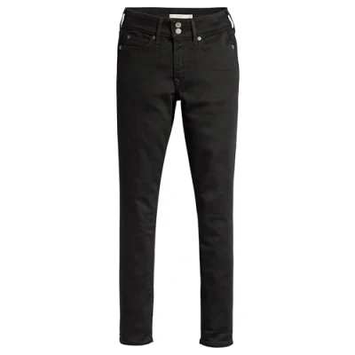 Image of Levi&#039;s Women&#039;s 711 Double Button Jeans, Soft Black, 30W x 30L
