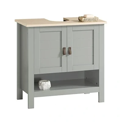 Image of SoBuy BZR69 HG, Under Sink Cabinet Bathroom Vanity Unit Storage with Double Doors