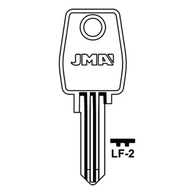 Image of Silca LF2 Double Safe Cylinder Key to Suit L&amp;F