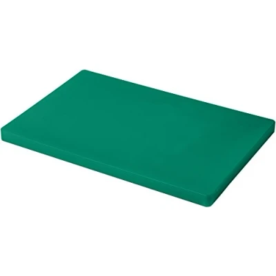 Image of Grunwerg Low Density Plastic Chopping Board, Green, 44 x 30 2.5 cm