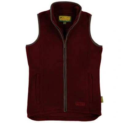 Image of Game Ladies Penrith Fleece Gilet Womens Winter Vest Warm Waistcoat Maroon