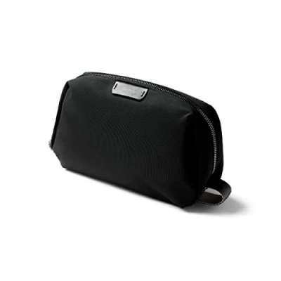 Image of Bellroy Dopp Kit (Unisex Toiletry Bag, Zipper Closure, Water Resistant Lining, Toothbrush Sleeve with Magnetic Internal Mesh Pocket Organization) Black