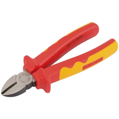 Image of Draper VDE Approved Fully Insulated Diagonal Side Cutters, 180mm