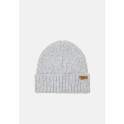 Image of Barbour Pendle Beanie HAT Beanie, Women&#039;s, Size: One Size, Light grey