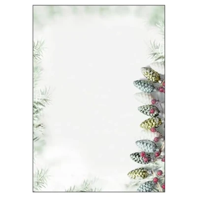 Image of SIGEL DP177 Christmas writing paper &quot;Christmas Garland&quot;, A4, 90 gsm, 100 sheets