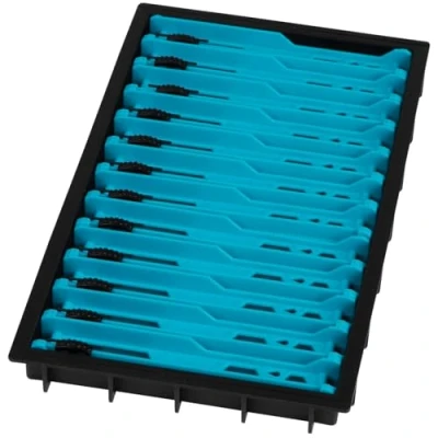 Image of Matrix Shallow Drawer Winder Tray 13cm Light Blue (12 Winders) Fishing platform