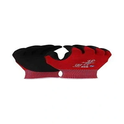 Image of UCI Adept NFT® Nitrile Palm Coated Gloves Red Medium 8 1 Pair