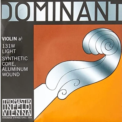 Image of Thomastik Single string for Violin 4/4 Dominant A Synthetic Core, Aluminium Wound, Soft