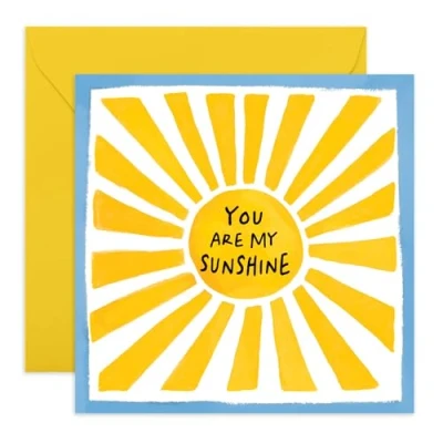 Image of Central 23 Birthday Card For Her Him You Are My Sunshine Sweet Cards Boyfriend Girlfriend Best Friend Greeting Son Or Daughter Comes With Stickers