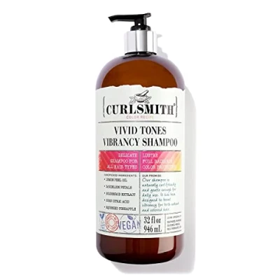 Image of Curlsmith Vivid Tones Vibrancy Shampoo Vegan for All Hair Types (947ml)