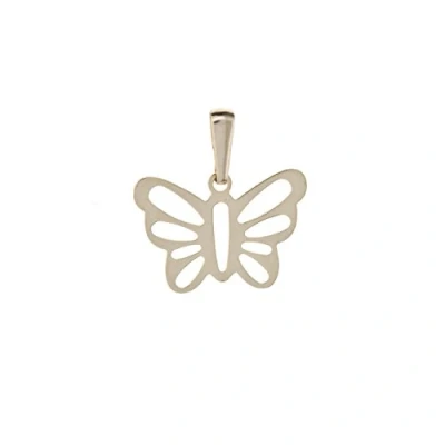 Image of Funkyrox 9ct yellow gold butterfly pendant without chain