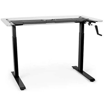 Image of Duronic Sit Stand Up Desk Top Frame Converter TM00 BK, Manual Standing Sitting Height Adjustable Riser Desks, Ergonomic Standup Workstation for Office Home Table PC Laptops Monitor Computer Black