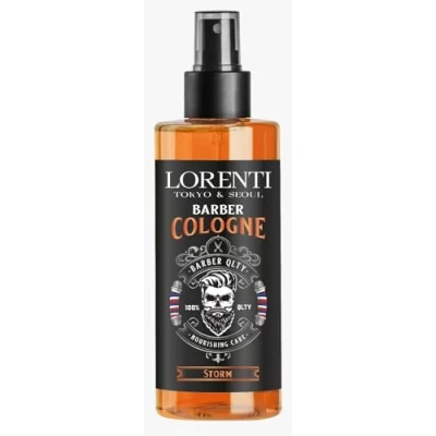 Image of Lorenti Barber Aftershave Cologne 150ml Men Spray Long Last Storm (Orange)