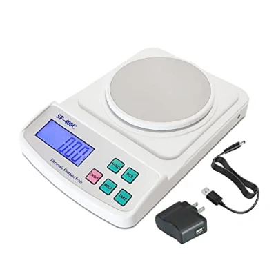 Image of Eosphorus Digital Analytical LCD Weighing Scale 600g x 0.01g for Science Lab School Laboratory Food Kitchen Accurate Balance USB Charger and AC/DC Adapter Included