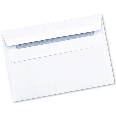 Image of Q Connect C6 Envelope Wallet Self Seal 90gsm White (Pack of 1000) 7042