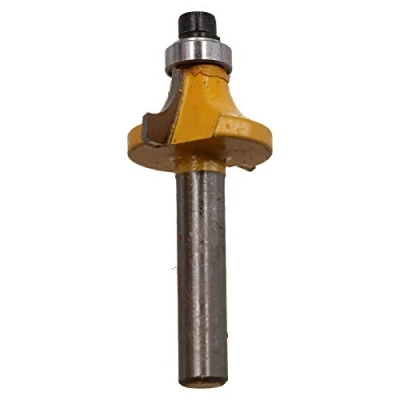 Image of TCT Round Over Router Bit Bearing Guided Cutter 22mm D 6.3mm R 1/4 Shank