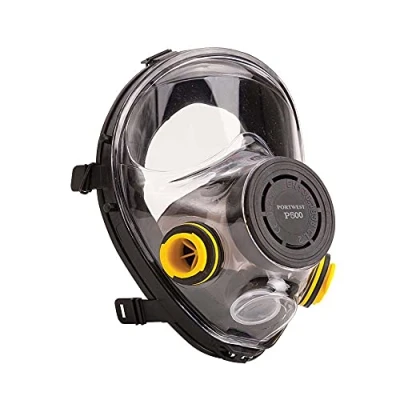 Image of Portwest Vienna Full Face Mask, Color: Black, Size: , P500BKR