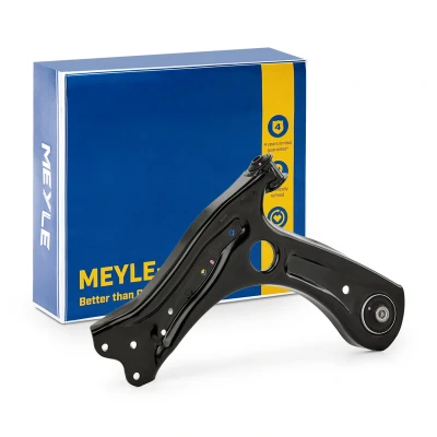 Image of 6R0407151A, 6R0407151C Suspension Arm MEYLE 116 050 0103/HD Quality with rubber mount, without ball joint Front Axle Left Control Sheet Steel