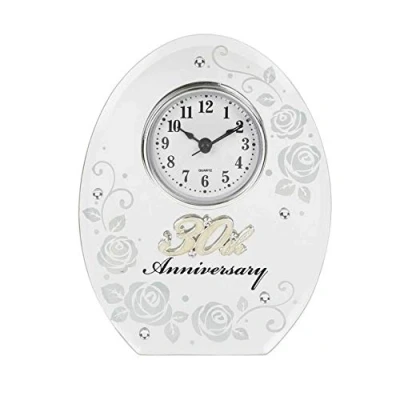 Image of Shudehill 30th Wedding Anniversary Clock Gift, 17cm x 13cm