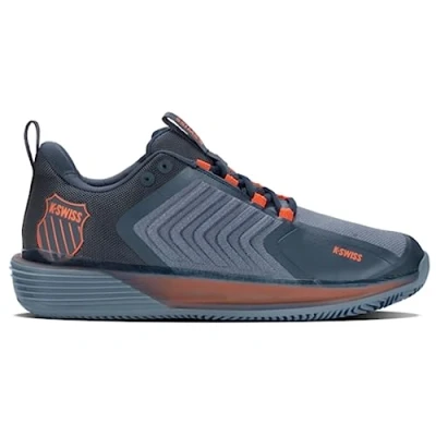 Image of K Swiss Men&#039;s Ultrashot 3 HB Tennis Shoe, Orion Blue/Windward Blue/Scarlet Ibis, 13 UK