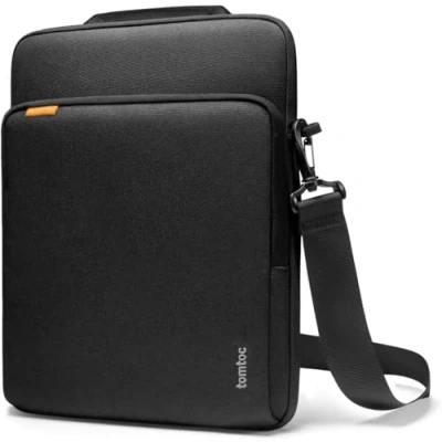 Image of tomtoc 360 Protective Laptop Shoulder Bag Designed for 16 inch New MacBook Pro M3/M2/M1 Pro/Max A2991 A2780 A2485 A2141 2023 2019, Water Resistant Well Organized Accessory Sleeve Case with Handle