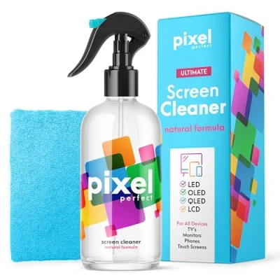 Image of Pixel Natural Screen Cleaner Spray for TV, Laptops, Computers, Monitors, Phones Cleaning Kit (500ml 16.9oz)