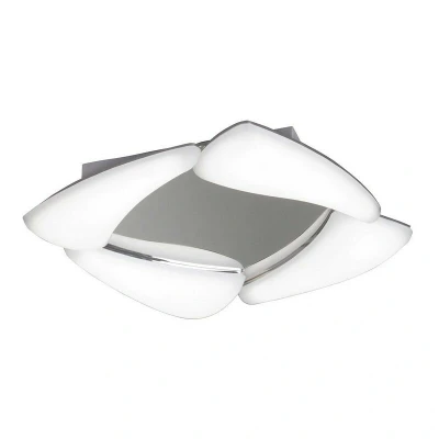 Image of Mistral Flush Ceiling 24W LED 3000K, 2160lm, Polished Chrome, Frosted Acrylic