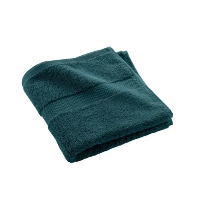 Image of Douceur d&#039;Intérieur, Elegance Blue Hand Towel (50 x 90 cm) 100% Cotton Plain