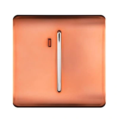 Image of Trendi 20 A Light Switch &amp; Neon Insert in Copper