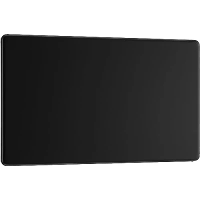 Image of Screwless Flat Plate Matt Black Double Blank