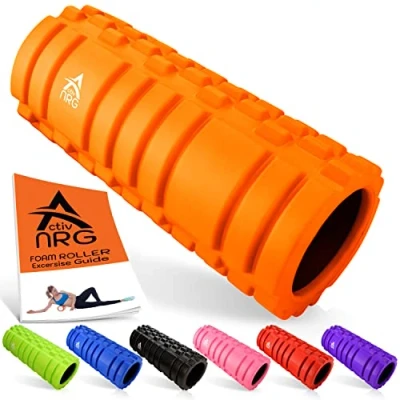 Image of ActivNRG Fitness Foam Roller for Deep Tissue Muscle Massage Trigger Point Muscles Therapy (Orange)