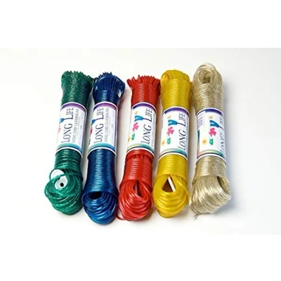 Image of Quality Everlasto 30m &#039;Long Life&#039; Steel Core Coloured Clothes/Washing Line 3mm Thick approx (Red)