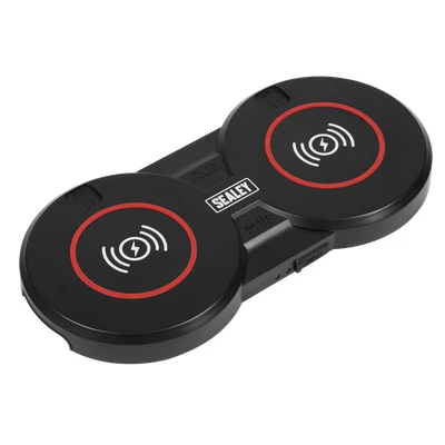 Image of Sealey Inspection Light (x2) 3W &amp; 1W COB LED Double Wireless Charging Base