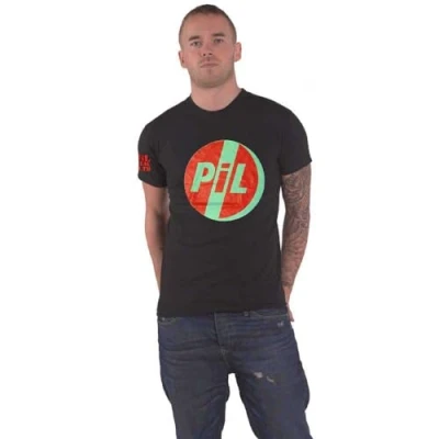 Image of PIL Public Image Ltd T Shirt Original Logo Official Unisex Black XL
