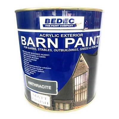 Image of Bedec Barn Paint Matt Anthracite 2.5 Ltr
