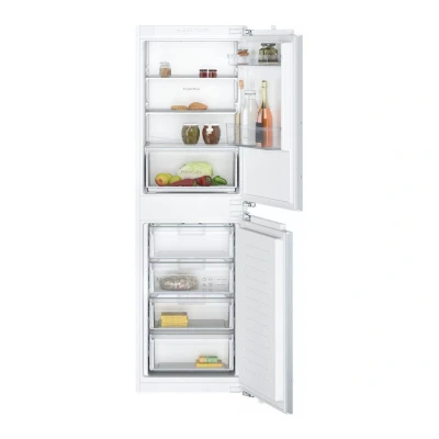 Image of NEFF N30 KI7851FE0G, Built in Fridge Freezer with Flat Hinge, Fresh Safe Food drawer NoFrost Eco Air Flow