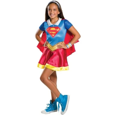 Image of Rubie&#039;s Official Girl&#039;s Dc Super Hero Supergirl Costume Large Halloween