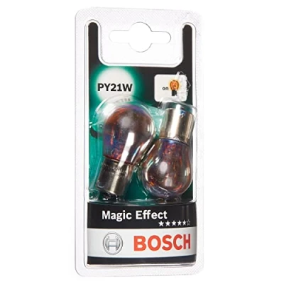 Image of 7703097178 Light Bulbs BOSCH 1 987 301 025 12V 21W PY21W BMW: 3 Saloon, 5 Hatchback, MERCEDES BENZ: Sprinter 3.5 T Van, C Class Saloon
