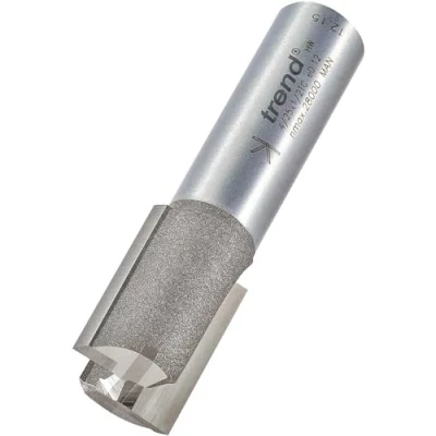 Image of Trend Professional Two Flute Router Cutter Bit, 1/2 Inch Shank, 17mm Cut Diameter &amp; 25mm Length, Tungsten Carbide Tipped, 4/25X1/2TC