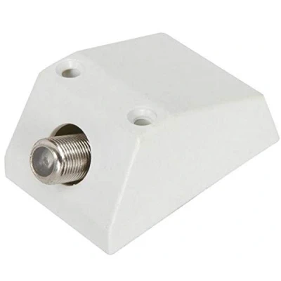 Image of K M Electronics® TV FM Sky Satellite Virgin DAB Aerial F Type Coax Socket Surface Mount