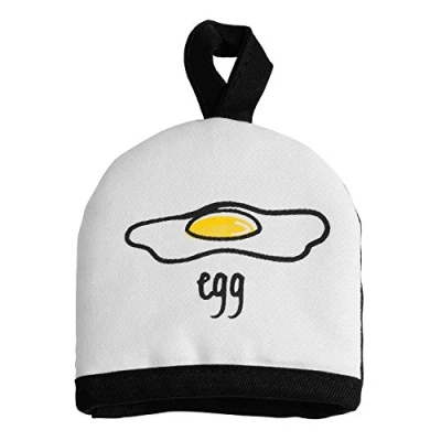 Image of Premier Housewares Doodle Egg Cosy Cotton ,White