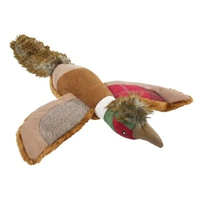 Image of Rosewood Joules Squeaky Soft Plush Pheasant, Interactive Training Dog Toy, 46 x 36 cm