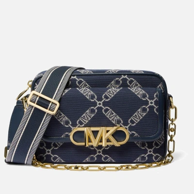 Image of Michael Kors Parker Medium Jacquard Canvas Crossbody Bag