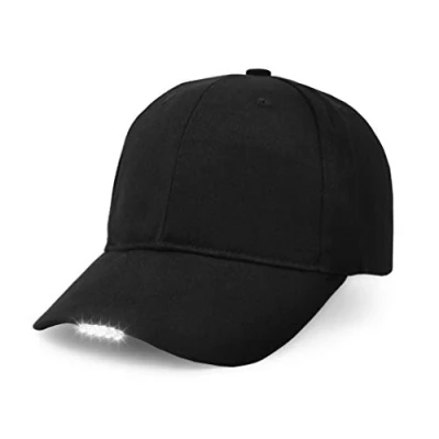 Image of UltraKey Hands Free LED Baseball Cap Light Glow Bright Women Men Sport Hat Dark for Outdoor Jogging Breathable Snapback Hats Hip Hop Party Holiday Black